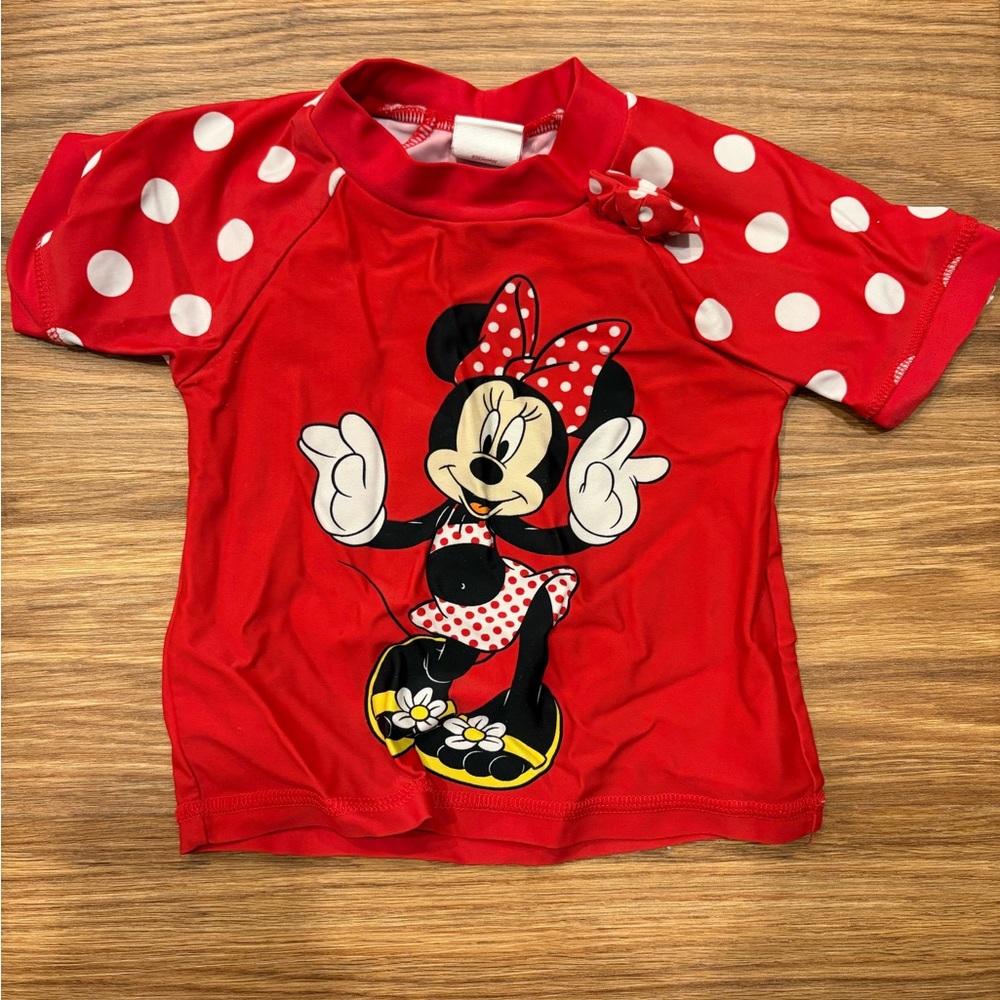 Vintage Disney Baby Swim Short Sleeve Rashguard